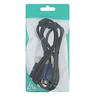 Кабель видео Luazon, VGA (m) - VGA (m), 1 м, чёрный