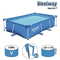 Бассейн каркасный Steel Pro 259х170х61см 56403 Bestway