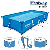 Бассейн каркасный Steel Pro 400х211х81см 56405 Bestway
