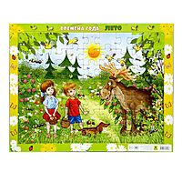 Пазл на подложке Времена года Лето 63 элемента