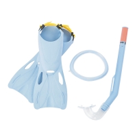 Набор для плавания Flapper, 3 предмета: маска, ласты, трубка, 3-6 лет, цвет МИКС Bestway
