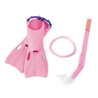 Набор для плавания Flapper, 3 предмета: маска, ласты, трубка, 3-6 лет, цвет МИКС Bestway
