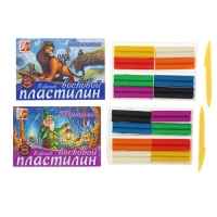 Пластилин мягкий восковой 8 цветов 140 г "Фантазия", микс