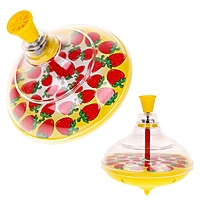 Юла прозрачная "Клубника", цвета МИКС