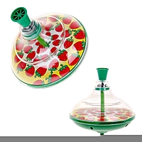 Юла прозрачная "Клубника", цвета МИКС