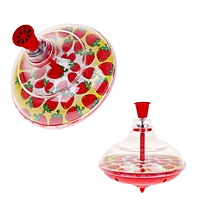 Юла прозрачная "Клубника", цвета МИКС