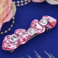 Автомат для волос "Кристалл" 8 см сердечки,микс