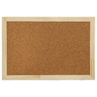 Доска пробковая 30х45 см, в деревянной раме