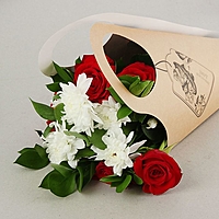Пакет для цветов "Прекрасной даме", кувшин, 37 х 18 см