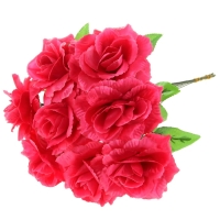 Цветок искусственный "Малиновая роза Делайт"