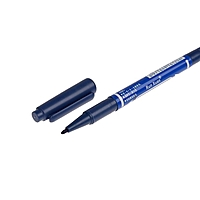 Маркер перманентный двухсторонний круглый (2 мм/0,7 мм) синий CALLIGRATA 1120