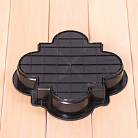 Форма для тротуарной плитки «Клевер краковский малый», 21,5 × 21,5 × 4,5 см, шагрень