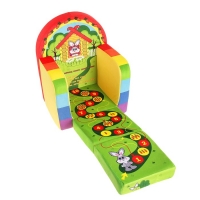 Мягкая игрушка "Кресло-кровать Зайчонок" с игральным кубиком