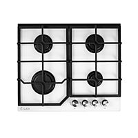 Варочная поверхность Lex GVG 642 WH, газовая, 4 конфорки, цвет белое стекло