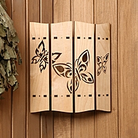 Абажур деревянный "Бабочки"