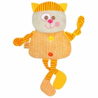 Развивающая игрушка с вишнёвыми косточками "Кот. Доктор мякиш"