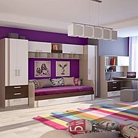 Шкаф прямой Walker, 3 ящика, 515×600×2000 мм, цвет ясень шимо светлый/белый