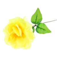 Цветок искусственный "Жёлтая роза Делайт"