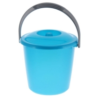 Ведро с крышкой 3 л "Соло", цвет бирюзовый перламутр