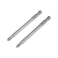 Биты TUNDRA, намагниченные, сталь CrV, PH2 х 90 мм, 2 шт.