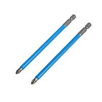 Биты TUNDRA, намагниченные, сталь CrV, PH2 х 127 мм, 2 шт.