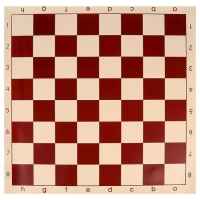 Доска шахматная, клетка 5.8 см, коричневая, 50х50 см