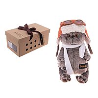 Мягкая игрушка "Басик в шлеме и шарфе" 25 см