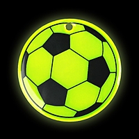 Светоотражающий элемент "Футбольный мяч", 6*6см, цвет МИКС