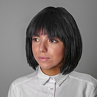 Карнавальный парик "Каре", цвет чёрный, 100 г