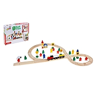 Железная дорога со станциями, 48 деталей