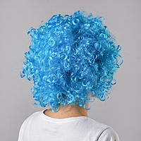 Карнавальный парик "Объём", цвет голубой, 120 г