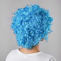 Карнавальный парик "Объём", цвет синий, 120 г