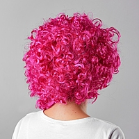 Карнавальный парик "Объём", цвет малиновый, 120 г