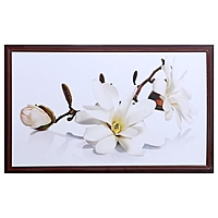 Картина "Белая орхидея" рама микс