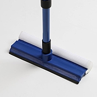 Окномойка с телескопической ручкой 55-80 см, цвета МИКС