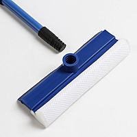 Окномойка с телескопической ручкой 55-80 см, цвета МИКС