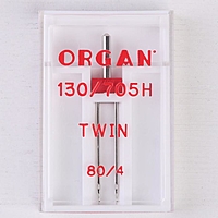 Игла для бытовых швейных машин двойная №80/4 "ORGAN"