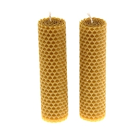 Набор свечей из вощины медовая 13 см, 2 шт