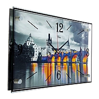 Часы-картина настенные "Мост", 52х26 см микс