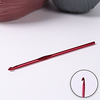 Крючок для вязания, d=4мм, 15см, цвет МИКС