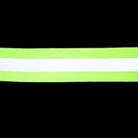 Лента со светоотражающей полосой, ширина-40мм, 5±1м, цвет салатовый