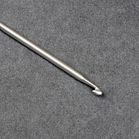 Крючок для вязания металлический, с тефлоновым покрытием, d=3мм, 15см