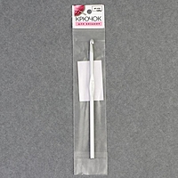 Крючок для вязания металлический, с тефлоновым покрытием, d=5мм, 15см