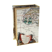 Сейф-книга "Карта странствий по морям", обита шёлком