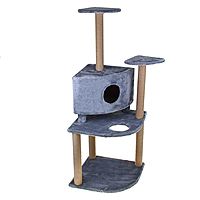 Игровой комплекс для кошек, 55 х 55 х 140 см, микс цветов