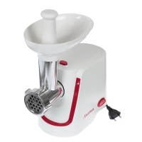 Мясорубка АКСИНЬЯ КС-2000, 2000 Вт, белая с красным