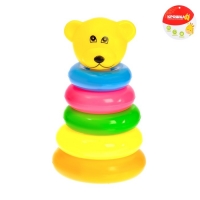 Пирамидка "Мишка", 5 колец