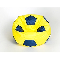 Кресло-мешок «Мяч» большой, диаметр 95 см, цвет жёлто-синий, плащёвка