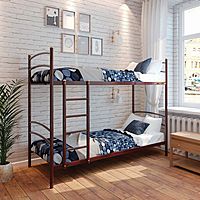 Кровать «Хостел Дуо», 200 × 80 cм, каркас коричневый