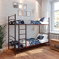 Кровать «Хостел Дуо», 900 × 2000 мм, металл, цвет коричневый